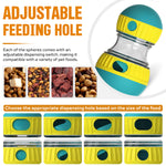 Dog Puzzle Toy, Adjustable Treat Dispensing Ball Food Dispenser Tough Slow Feeder Puppy Enrichment Training Toy Pet Interactive Chase Toys For Small Medium Large Dogs