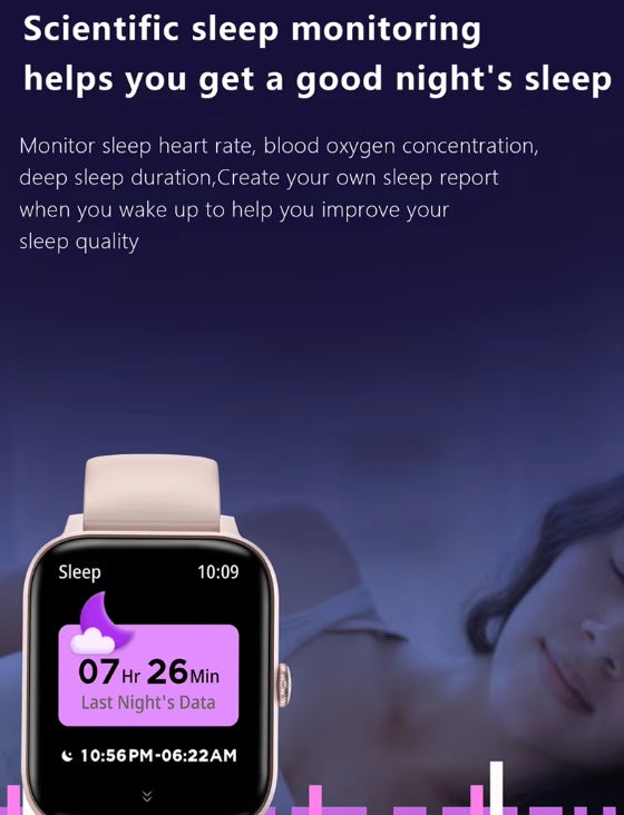 Smartwatch — Bluetooth Calling & Real-Time Heart Rate Tracking 1.83