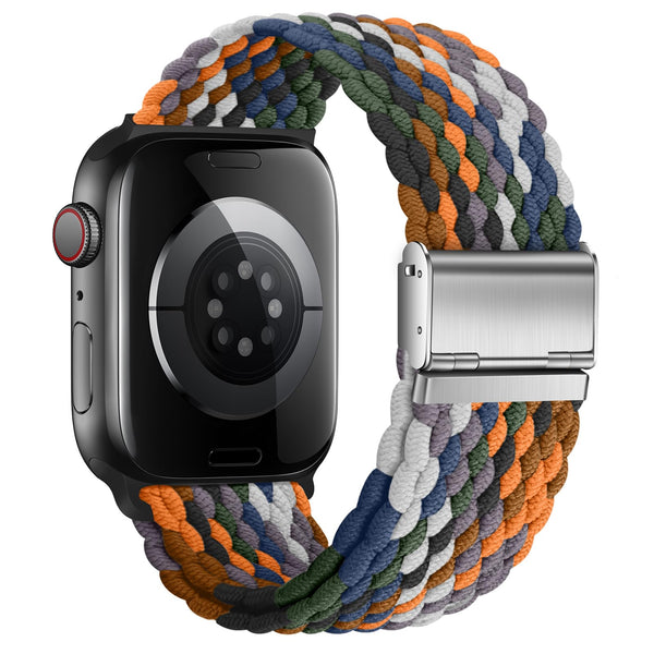 Braided Stretch Sport Band for Apple Watch — Breathable Fit, All Sizes 38–49mm
