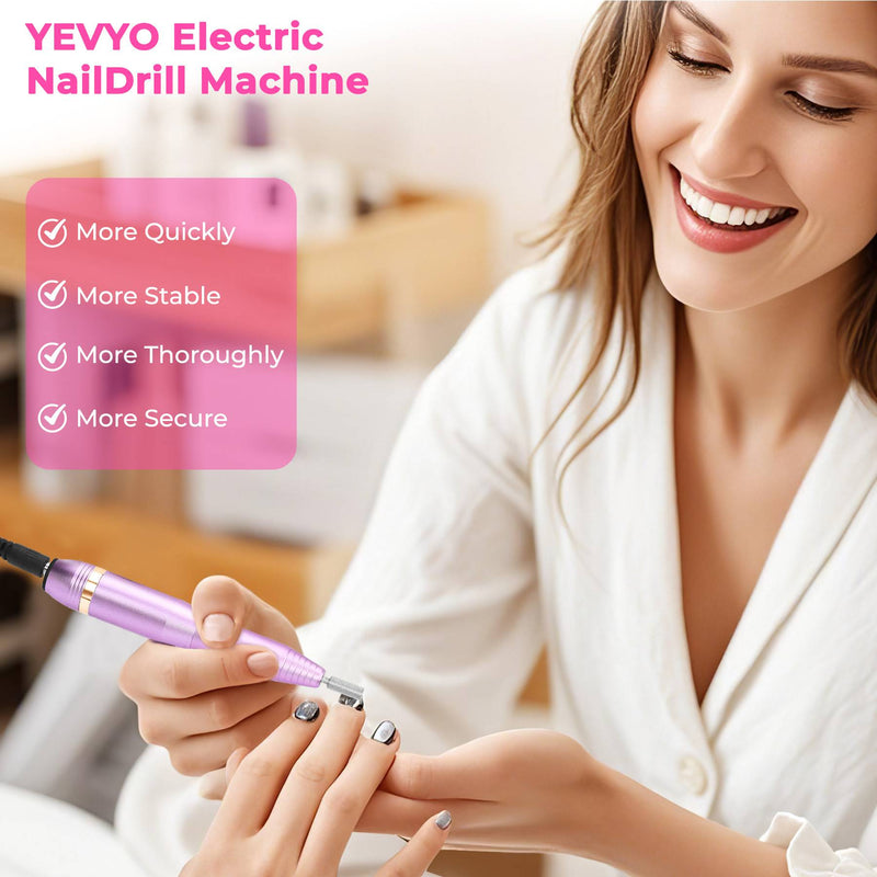 Portable Electric Nail File Kit — With Drill Bits