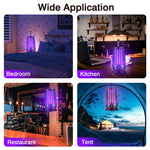 Rechargeable UV Bug Zapper Lamp — Covers Up to 1,615 Sq Ft