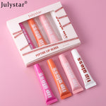 Lip Moisturizing Fruit Flavor Lip Honey 4-piece Set Lip Glaze Moisturizing Hydrating Lip Oil Makeup