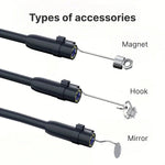 4.3-inch Industrial Endoscope 8mm HD Digital Inspection Camera IP67 Waterproof Rating Battery-Powered Ideal For Vehicle Maintenance, Machine Inspection, Blockage Removal, And Medical Equipment