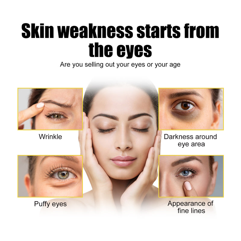 Eye Mask — Targets Dark Circles & Puffiness Fast 24K Gold