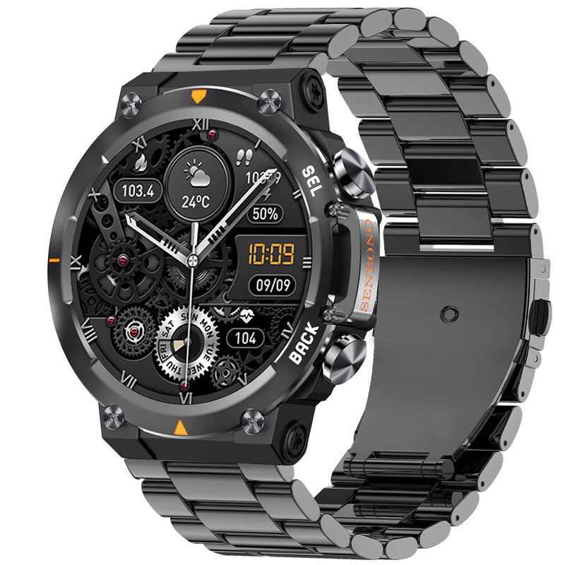 MAX18 AMOLED Smartwatch — Bluetooth Calling, AI Voice, Gesture Control