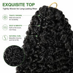 Bohemian Water Wave Crochet Hair — Butterfly & Faux Braid Ready, 60g