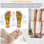 EMS Foot Massage Pad For Mothers' Day Gift Electric Stimulator Massager Unit Rechargeable Leg Reshaping Muscle Battery Powered Type And Rechargeable Type Options