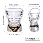 Skull-Style Novelty Shot Glasses (Set of 2) — Fun Conversation-Starter Gift