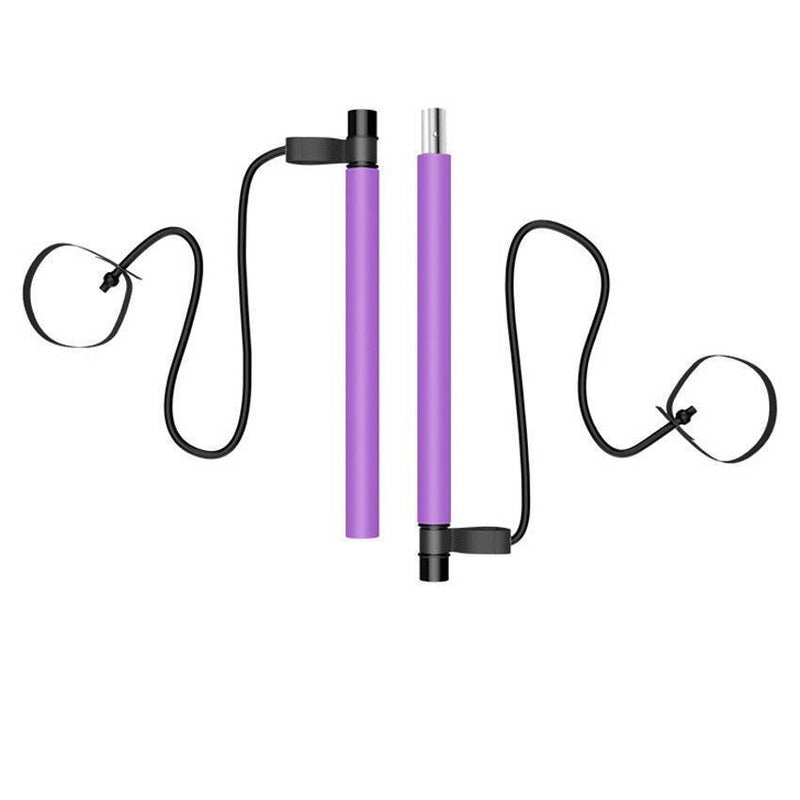 Pilates Bar with Foot Pedal & Resistance Bands — Full-Body Toning