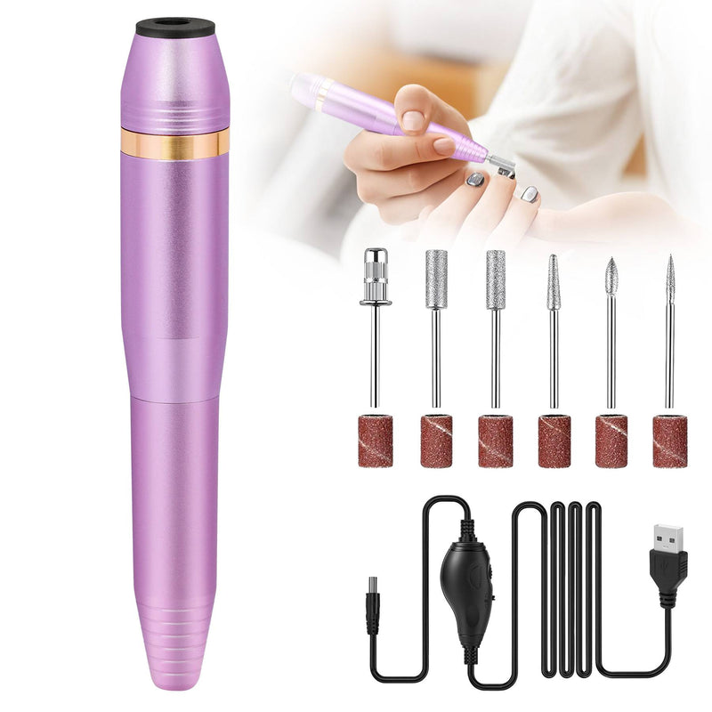 Portable Electric Nail File Kit — With Drill Bits