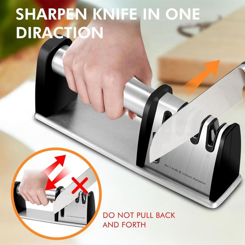 Non-Slip Knife Sharpener — Quick, Safe Edge Restoration