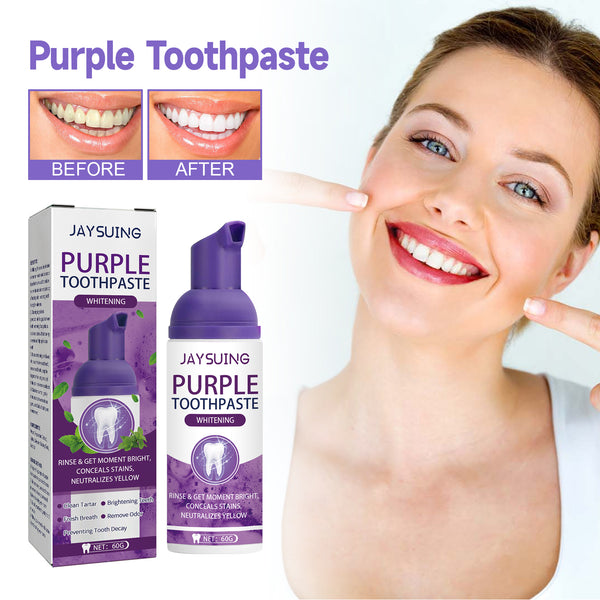 Purple Teeth Whitening Toothpaste — Brightens & Freshens