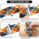 Braided Stretch Sport Band for Apple Watch — Breathable Fit, All Sizes 38–49mm