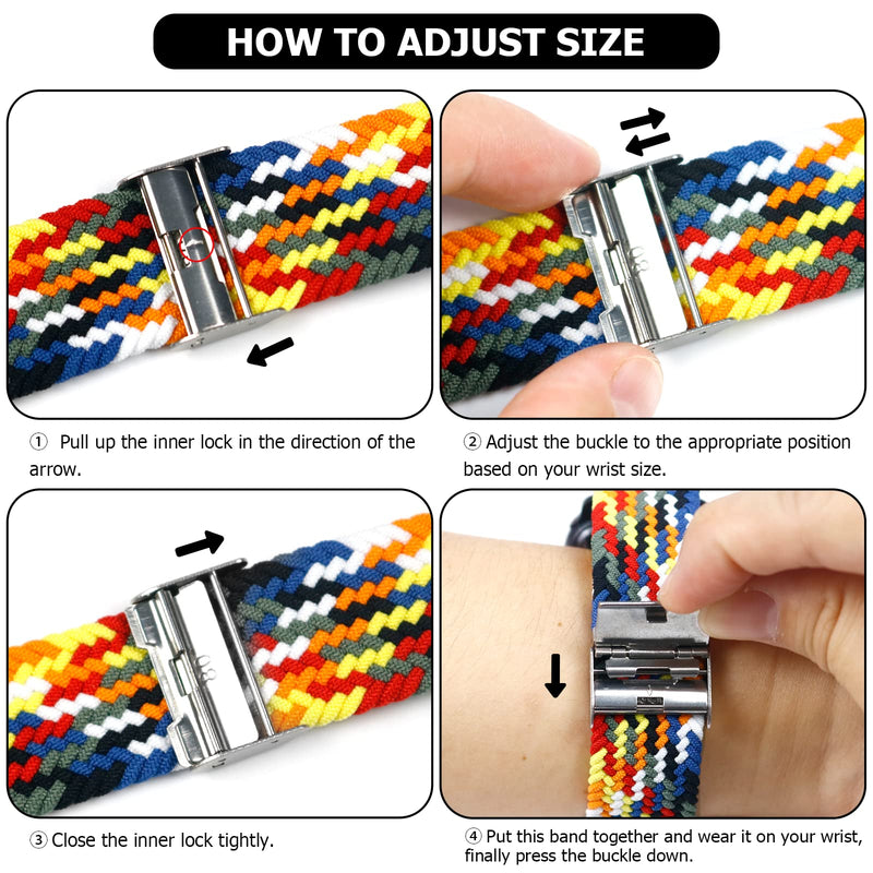 Braided Stretch Sport Band for Apple Watch — Breathable Fit, All Sizes 38–49mm