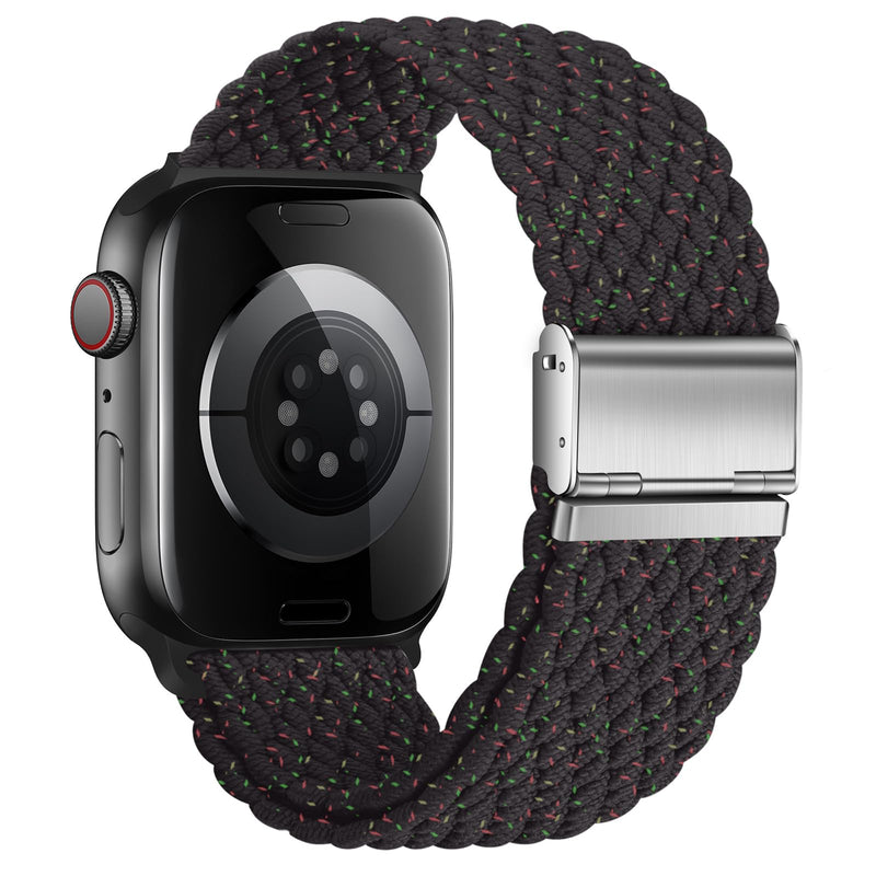 Braided Stretch Sport Band for Apple Watch — Breathable Fit, All Sizes 38–49mm