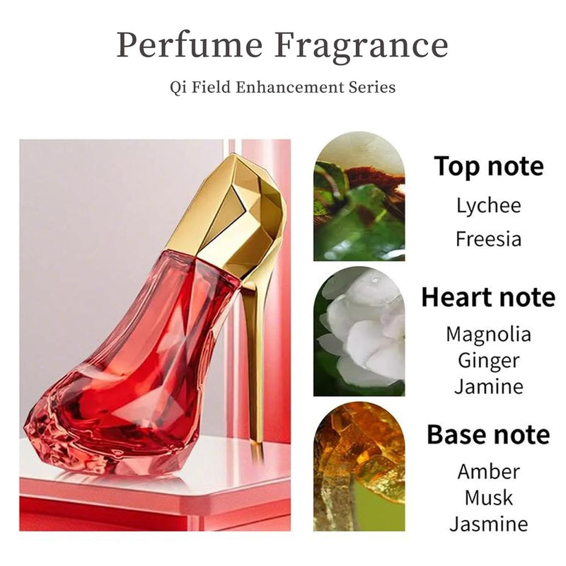 Red Heel-Shaped Perfume Bottle — Long-Lasting Scent, Statement Gift