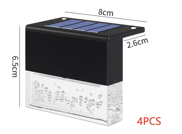 Solar RGB Step & Fence Lights — Weatherproof Color-Changing Glow