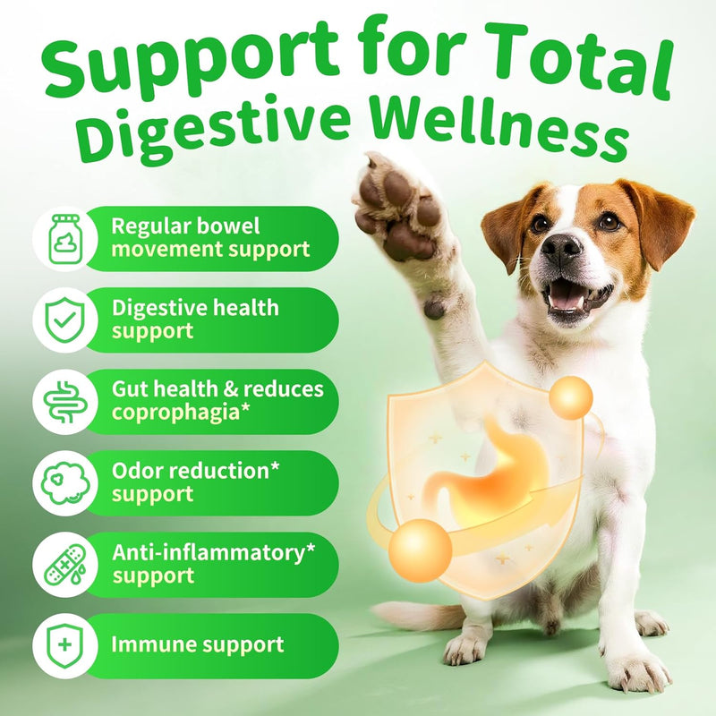Pumpkin Probiotic Chews for Dogs — Gut Health & Upset Stomach Relief, 90ct