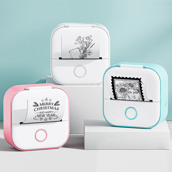 Mini Bluetooth Label & Photo Printer — Print Anywhere, No Ink Needed