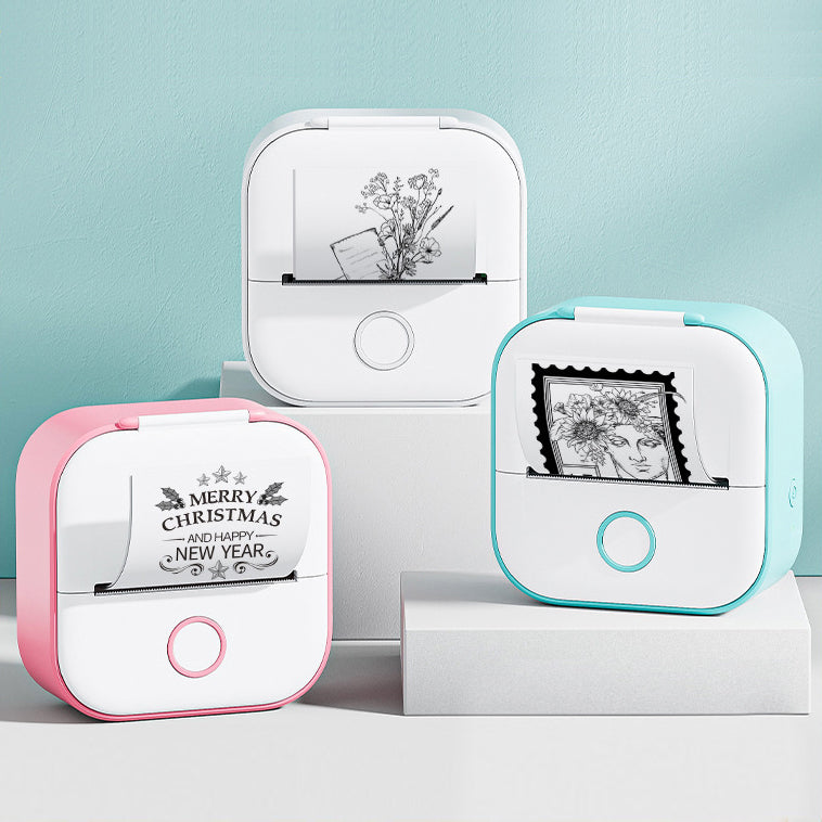 Mini Bluetooth Label & Photo Printer — Print Anywhere, No Ink Needed