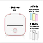 Mini Bluetooth Label & Photo Printer — Print Anywhere, No Ink Needed