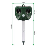 Solar Ultrasonic Animal Repeller — Keeps Pests Off Your Yard, No Chemicals