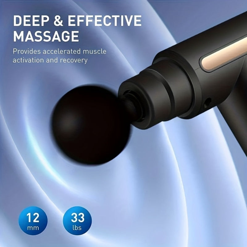 Mini Fascia Massage Gun — Portable Muscle Relief, USB Rechargeable