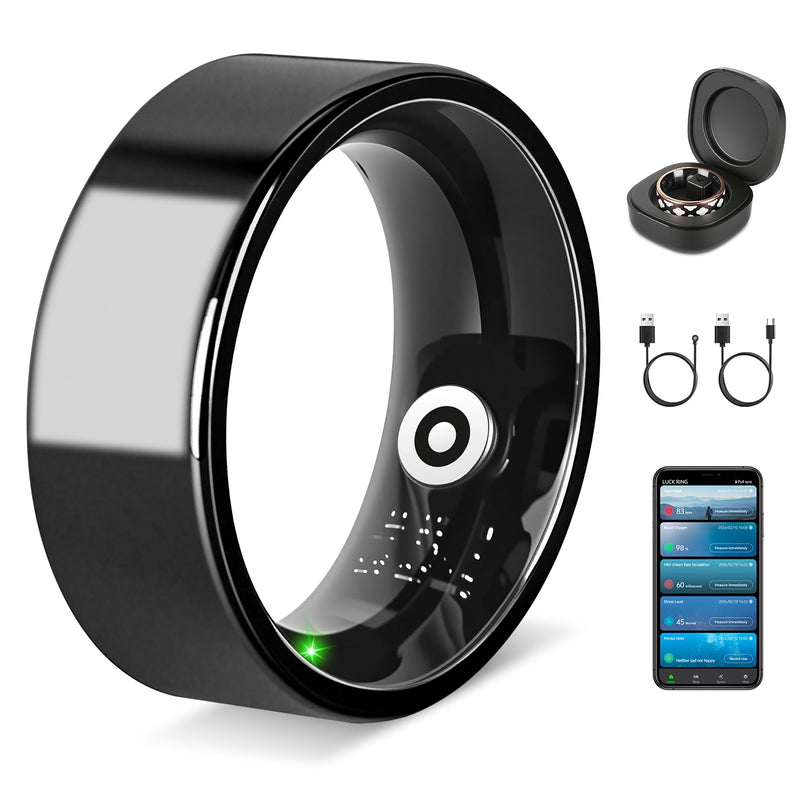 Smart Health Ring — 24/7 Heart Rate, Sleep & Stress Tracking, 7-Day Battery