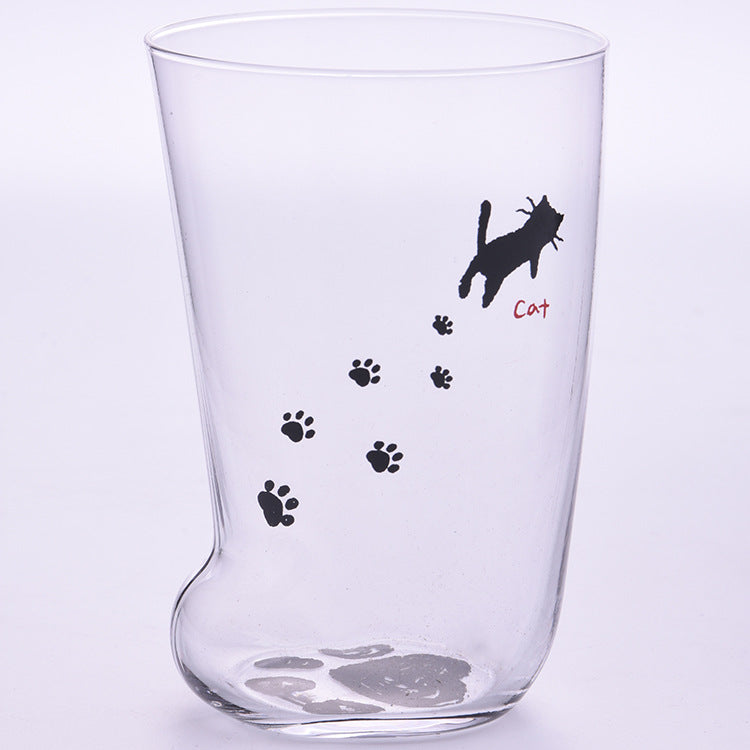 Cat Paw Glass Coffee Mug — Adorable Everyday Sip, Great Gift Idea