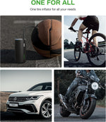 AMPBANK AT004 Smart Portable Tire Air Pump For Cars, Motorcycles, Bicycles And Balls With Pressure Gauge And LED Screen For Fast Inflation