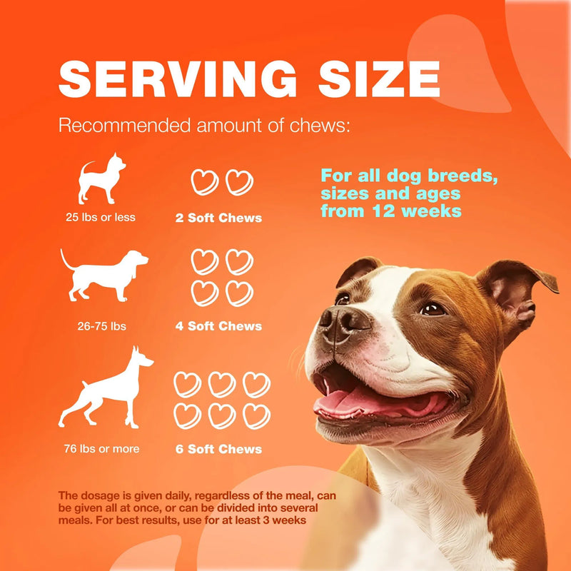 Hemp Glucosamine Chews for Dogs — Hip, Joint & Coat Support