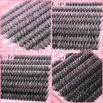 Lash Clusters, 640 Pcs Eyelashes Cluster Extensions 9-16mm Fluffy Individual Lashes 30D-60D D Curl False Eyelashes