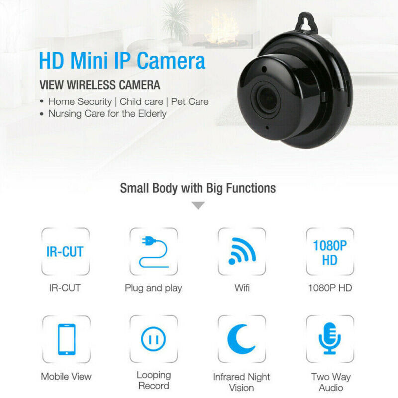 Indoor/Outdoor WiFi Security Camera — 1080P Night Vision, Weatherproof