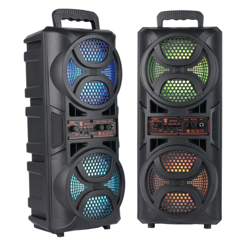 Portable Square Dance Double 65-inch RGB Large Volume High Sound Quality Plug-in Card Bluetooth Speaker