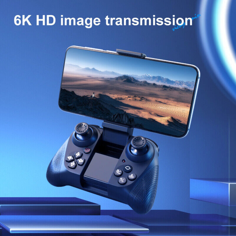 V13 Foldable FPV Drone — 6K Dual Camera, Live WiFi Feed, 2 Batteries Included