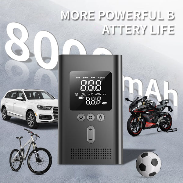 Portable Car Starter With Air Compressor,150PSI Digital Tire Inflator,Car Battery Starter 9.0 Gas 6.5L Diesel,Safe Clamps For Easy Use, Christmas Gift