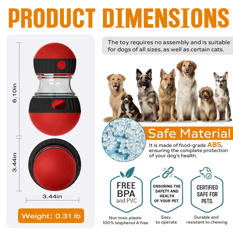 Interactive Treat-Dispensing Puzzle Ball — Mental Enrichment for Dogs
