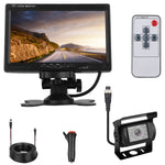 Screen Backup Camera System Vehicle Rear View Monitor Kit IP67 Waterproof Car Parking Reverse System With Night Vision For Car Trunk Van SUV 1Pc 7In
