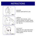 Glitter Spray,Long-Lasting Sparkle Effect Shiny Glitter Spray For Hair Body