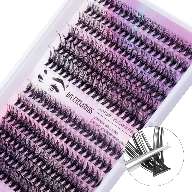 Segmented Lashes Set 12 Rows Of 30D Plus 40D Clusters Of 240
