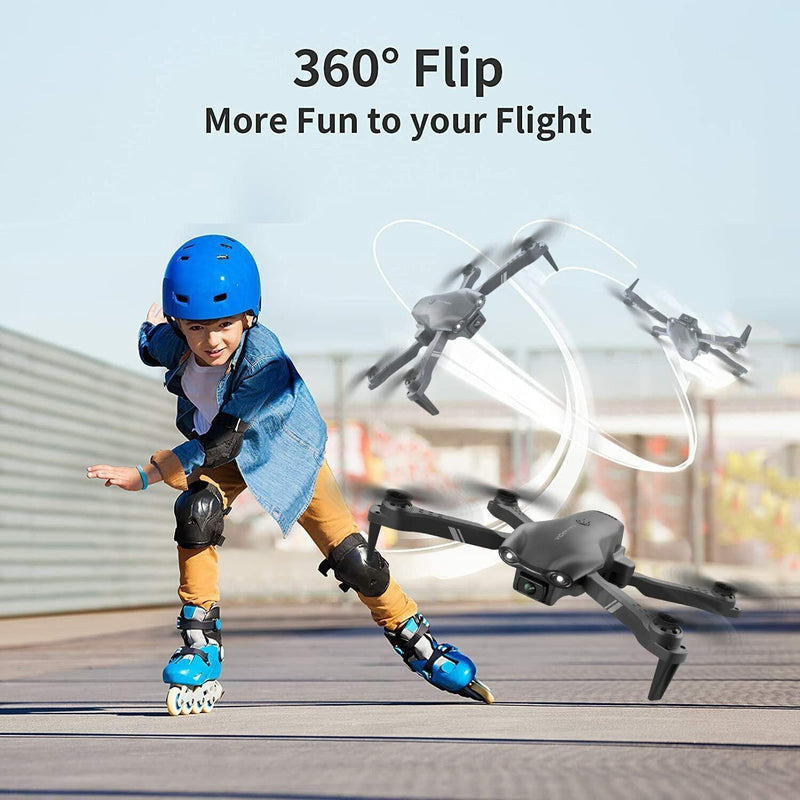 V13 Foldable FPV Drone — 6K Dual Camera, Live WiFi Feed, 2 Batteries Included