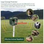 Solar Ultrasonic Animal Repeller — Keeps Pests Off Your Yard, No Chemicals