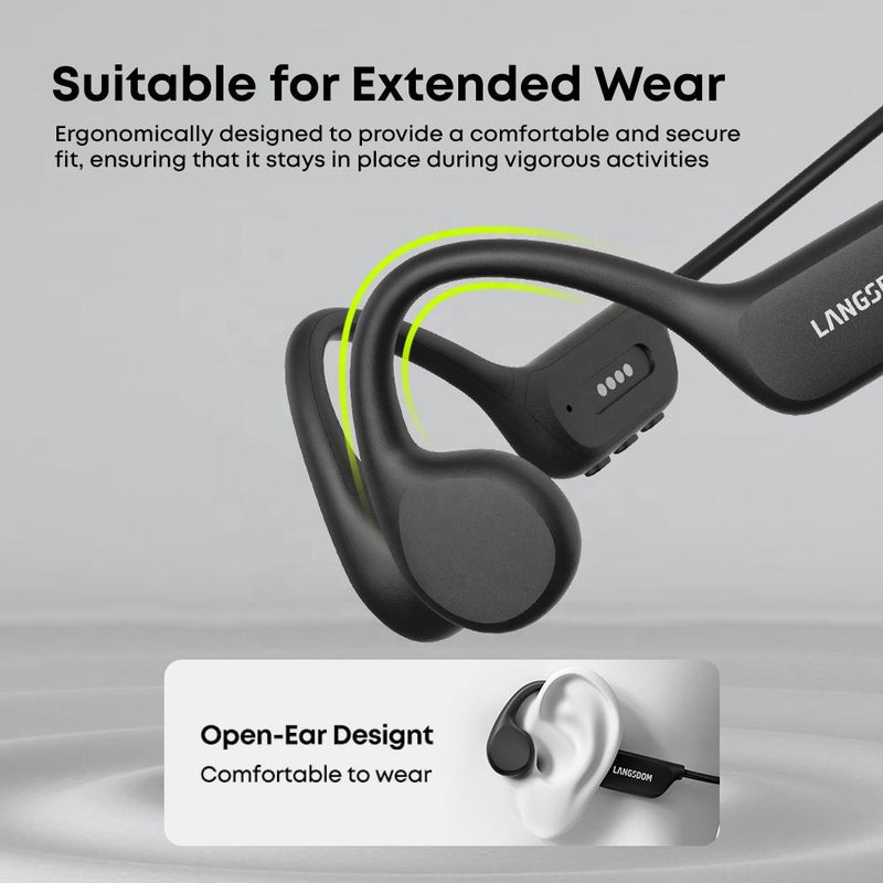 Swim-Ready Bone Conduction Headphones — IPX8 Waterproof, 32GB Built-In Storage