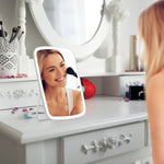 LED Makeup Mirror — Touch Control, 3 Light Modes, USB