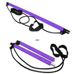 Pilates Bar with Foot Pedal & Resistance Bands — Full-Body Toning