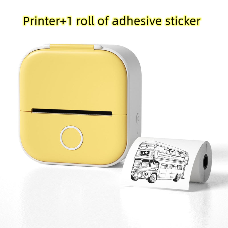 Mini Bluetooth Label & Photo Printer — Print Anywhere, No Ink Needed