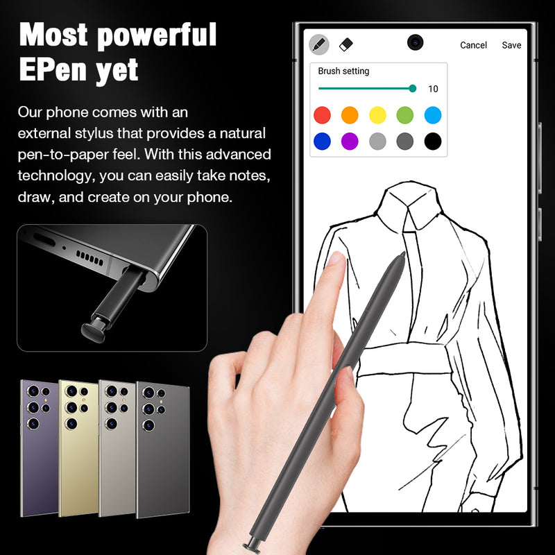 25 Ultra Cell Phones 5G 512GB  Unlocked  Phones Smartphonewith Tool Pen