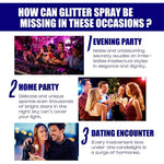 Glitter Spray,Long-Lasting Sparkle Effect Shiny Glitter Spray For Hair Body