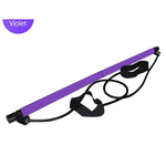 Pilates Bar with Foot Pedal & Resistance Bands — Full-Body Toning