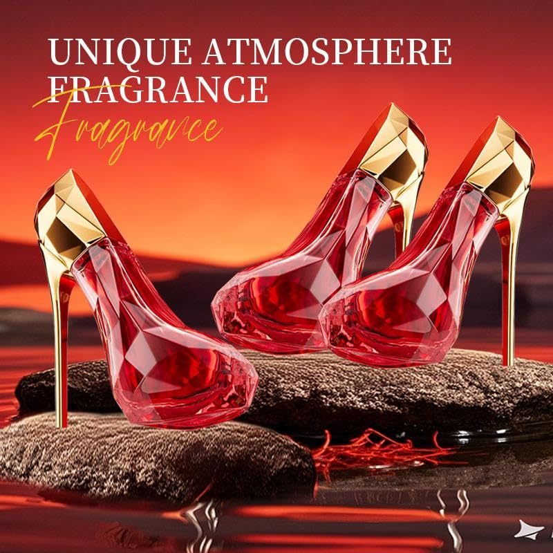 Red Heel-Shaped Perfume Bottle — Long-Lasting Scent, Statement Gift